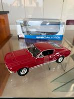 Ford Mustang 1967 Fastback GTA 1:18 nikkel in doos, Hobby en Vrije tijd, Ophalen of Verzenden, Zo goed als nieuw, Auto, Solido