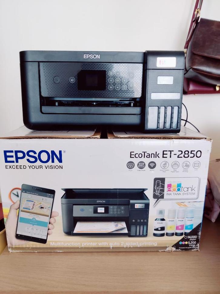 Printer Epson  ecotank, Computers en Software, Printers, Refurbished, Printer, Kleur printen, Kopieren, Scannen, Zwart-en-wit printen