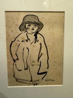 Kees van Dongen  Sepia Aquarel  Gesigneerd   Dolly, Ophalen
