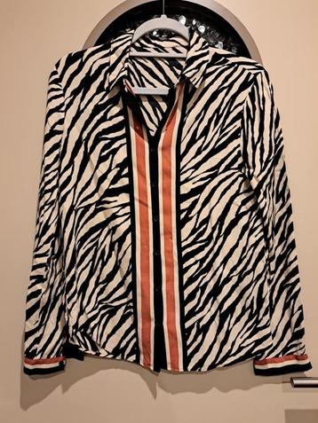 Blouse zebra, lange mouw, M