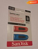 2pack SanDisk USB 32GB, Computers en Software, USB Sticks, Verzenden, Nieuw, SanDisk, 32 GB