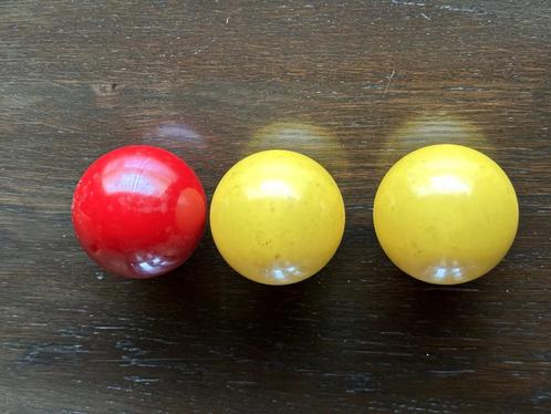 Set Biljartballen Antiek, Sport en Fitness, Biljarten en Poolen, Gebruikt, Keu of Ballen, Ophalen