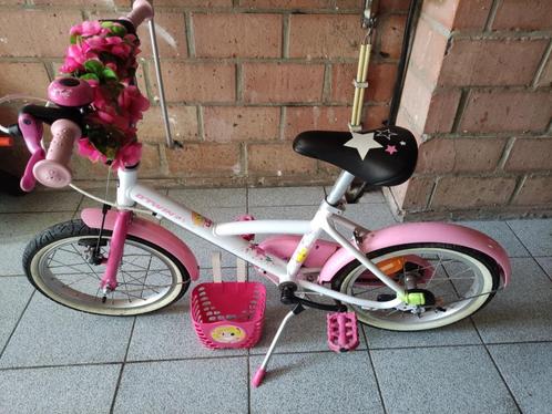 Meisjesfiets 16 inch, Fietsen en Brommers, Fietsen | Kinderfietsjes, Zijwieltjes, Ophalen