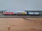 Fleischmann piccolo 3 x containerwagonnen seatrain cola, Hobby en Vrije tijd, Modeltreinen | N-Spoor, Ophalen of Verzenden, Zo goed als nieuw
