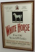 WHITE HORSE SCOTCH WHISKY GLASGOW - RECLAMESPIEGEL, Verzamelen, Ophalen of Verzenden, Gebruikt, Reclamebord