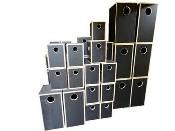 Maatwerk broedblokken, nestkasten. Betonplex & multiplex beschikbaar voor biedingen