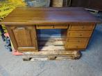 Bureau met massieve eiken blad, Huis en Inrichting, Bureaus, Ophalen, Gebruikt, Bureau
