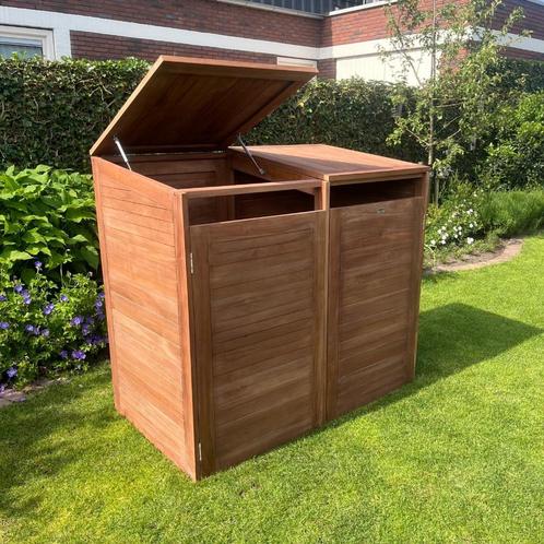 Hardhout Containerbergingen - Gloednieuw & Stevig, Tuin en Terras, Bergingen en Tuinkasten, Nieuw, Containerberging, Hout, Ophalen of Verzenden