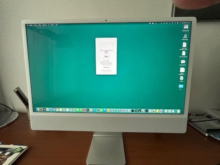 IMAC 24 inch, Computers en Software, Apple Desktops, Zo goed als nieuw, iMac, SSD, 3 tot 4 Ghz, 16 GB, Ophalen