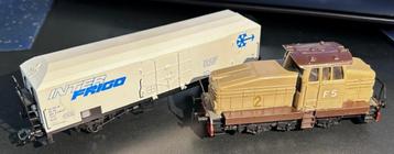 3211. Loco diesel + koelkastwagen van FS H0 Märklin.  beschikbaar voor biedingen