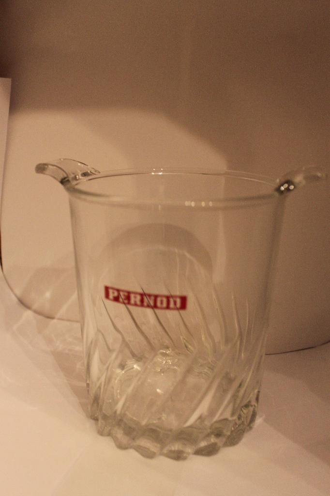 Pernod ijsemmer, Huis en Inrichting, Keuken | Servies, Zo goed als nieuw, Kom(men), Effen, Glas, Ophalen of Verzenden