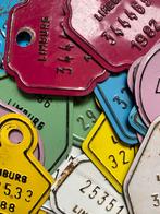 27 vintage fietsplaten, Verzamelen, Ophalen of Verzenden