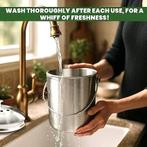 Bac à compost en acier inoxydable | LIVRAISON GRATUITE, Envoi, Bac à compost