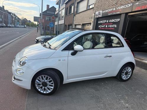Fiat 500C wit parelrood dak 1e hoofdbaan 66000 km, Auto's, Fiat, Bedrijf, Te koop, 500C, ABS, Airbags, Airconditioning, Bluetooth