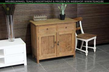 Nieuwe dressoirs / sidetable wit / teak - dressoir bij TEAK2 beschikbaar voor biedingen