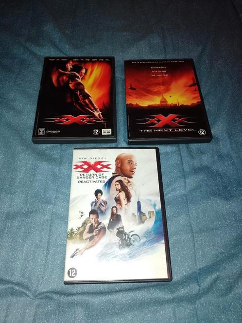 Te koop op dvd de trilogie van XXX Vin Diesel, Cd's en Dvd's, Dvd's | Actie, Zo goed als nieuw, Actie, Vanaf 12 jaar