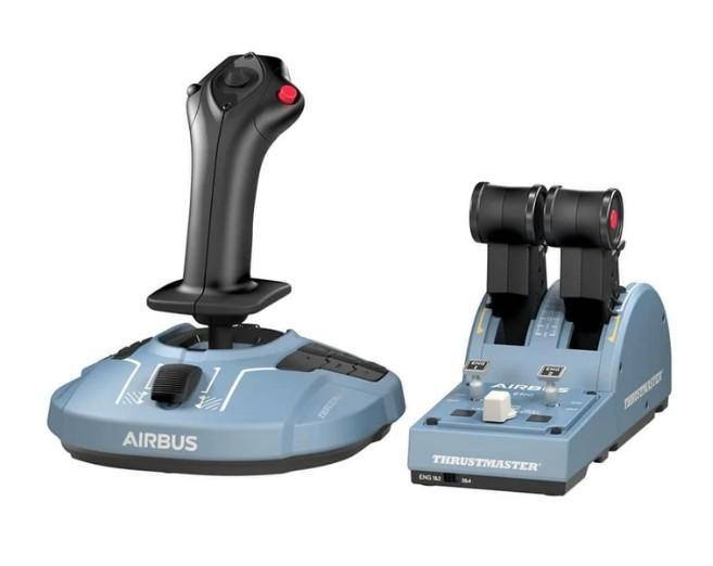 Thrustmaster Airbus yoke & throttle, Computers en Software, Joysticks, Zo goed als nieuw, Ophalen of Verzenden