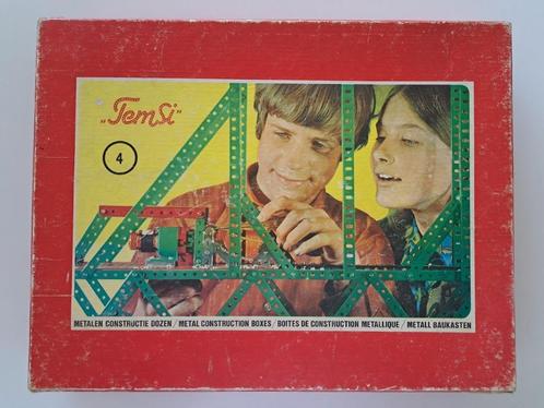 Vintage Temsi - Metalen Constructiedoos - Doos 4, Kinderen en Baby's, Speelgoed | Bouwstenen, Gebruikt, Overige merken, Ophalen