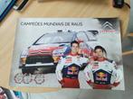Affiche WRC Citroën champion 2009, Collections, Comme neuf, Enlèvement ou Envoi