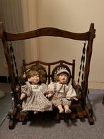 Antieke popjes op schommelstoel, Antiek en Kunst, Ophalen