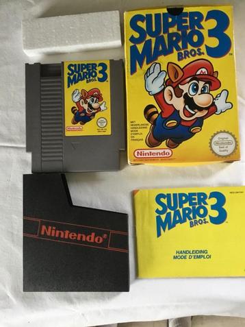 Super Mario Bros 3 spel voor Nintendo uit 1991 in doos  beschikbaar voor biedingen