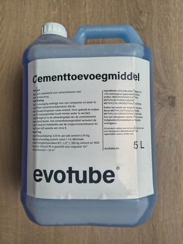 Evotube cementtoevoegmiddel 5L beschikbaar voor biedingen