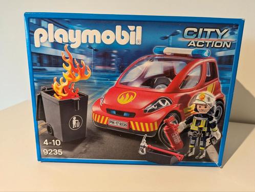 Playmobil 9235 Brandweerman met interventiewagen, Kinderen en Baby's, Speelgoed | Playmobil, Zo goed als nieuw, Complete set, Ophalen of Verzenden