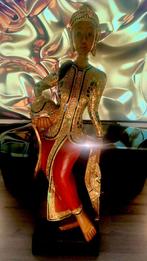 EXTRAORDINARY THAIS DANCER LADY IN GOLDEN GILDING, Antiek en Kunst, Ophalen