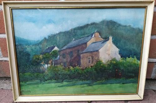 schilderij Combaz Gisbert, Antiek en Kunst, Kunst | Schilderijen | Klassiek, Ophalen of Verzenden