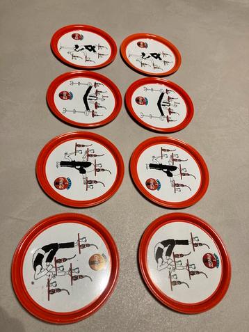 8 sous-verres Coca-Cola vintage Italie - sous-verres, Enlèvement ou Envoi, Comme neuf