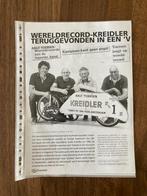 Unieke Map met documentatie Wereldrecord Kreidler Racer, Verzenden