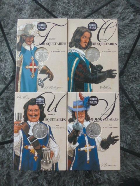 4 x 10€ Mousquetaires d'argent France 2024, Timbres & Monnaies, Monnaies | Europe | Monnaies euro, Série, Autres valeurs, France