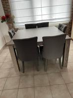 Salle à manger :table 135 cm + 6 chaises, Maison & Meubles, Comme neuf