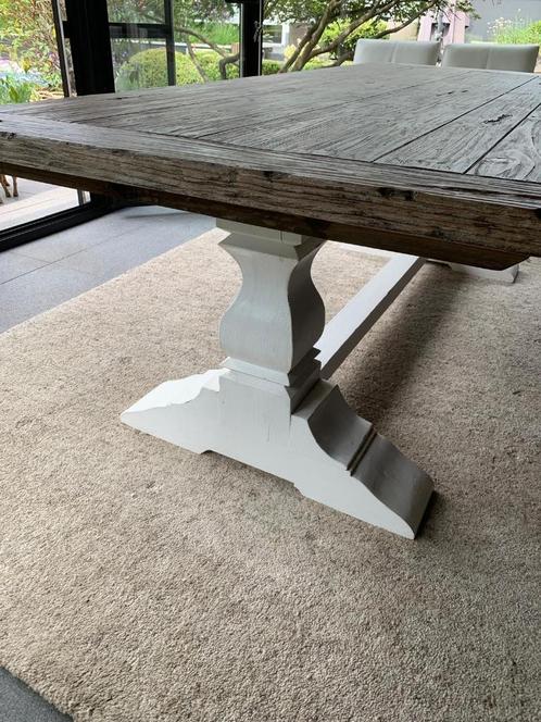 Eettafel - kloostertafel, Huis en Inrichting, Tafels | Eettafels, Zo goed als nieuw, 50 tot 100 cm, 200 cm of meer, Vijf personen of meer