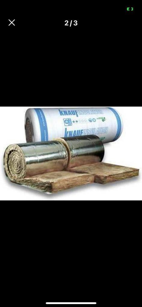 ‼️️Isolation KNAUF à prix UNIQUE  Laine de verre, roche..⏰📣, Doe-het-zelf en Bouw, Isolatie en Afdichting, Nieuw, Glaswol, Ophalen