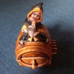 Kleine Monnik op een biervat - Vintage  - Duits, Ophalen of Verzenden