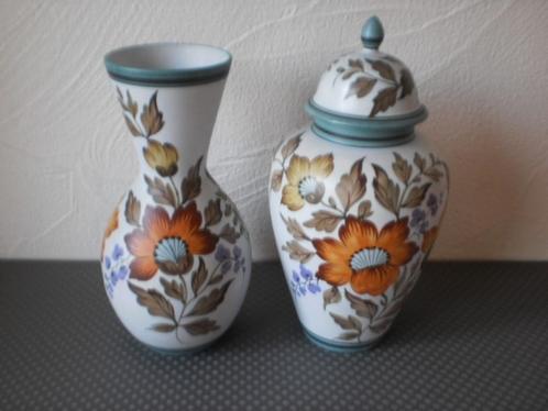 Set van 2 vazen Plateel, Antiek en Kunst, Antiek | Keramiek en Aardewerk, Ophalen of Verzenden