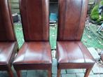 4 chaises de salle à manger en cuir Lounge Atelier, Antiquités & Art, Enlèvement