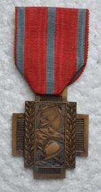 Medaille, 3/4de model Vuurkruis 14-18. (Zeldzaam), Ophalen of Verzenden, Landmacht, Lintje, Medaille of Wings