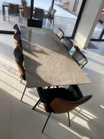 Eettafel met 8 stoelen, Ophalen, Zo goed als nieuw