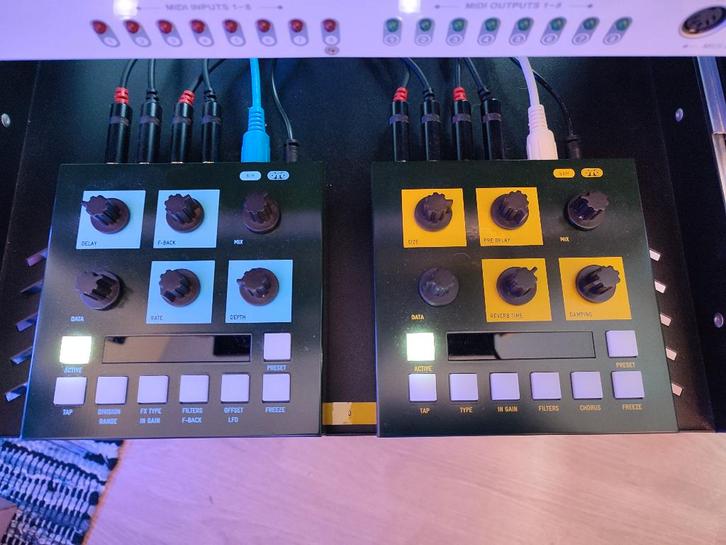 OTO Bim Delay en OTO Bam Reverb + Decksavers, Muziek en Instrumenten, Effecten, Zo goed als nieuw, Delay of Echo, Reverb, Ophalen of Verzenden