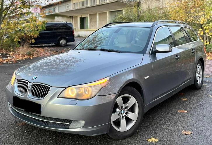 BMW E61 3.0 525D 197CH, Auto's, BMW, Particulier, 5 Reeks, Lederen bekleding, Diesel, Break, Automaat, Leder, Ophalen
