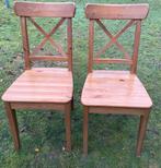 IKEA stoelen Ingolf, 2stuks, grenenhout, zie foto’s, Huis en Inrichting, Ophalen, Gebruikt, Twee, Bruin