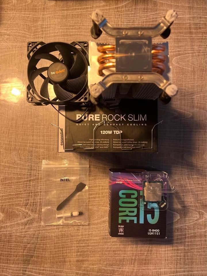 Intel i5-8400 + Ventirad be quiet! Pure Rock Slim, Informatique & Logiciels, Processeurs, Utilisé, 3 à 4 Ghz, Enlèvement ou Envoi