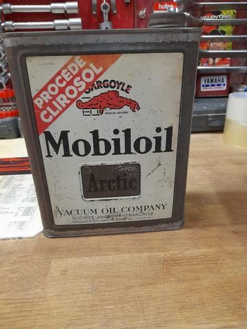 oude lege oliekan mobiloil artic gargoyle clirosol mobiloil beschikbaar voor biedingen