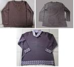 Damesblouse lichte trui (3 stuks) maten XL en XXL, Bruin, Maat 46/48 (XL) of groter, Ophalen of Verzenden, Gedragen