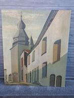 huile sur panneau eglise signe timmermans 76, Antiek en Kunst, Ophalen of Verzenden