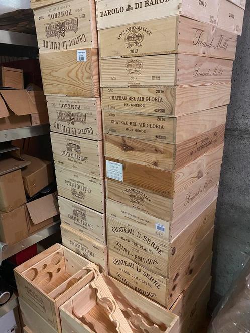 Stijlvolle houten wijnkisten, Verzamelen, Wijnen, Zo goed als nieuw, Ophalen