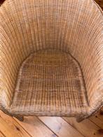 Vintage rotan stoel, Huis en Inrichting, Stoelen, Ophalen, Bruin, Nieuw, Riet of Rotan