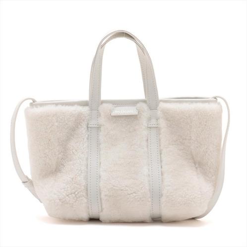 Balenciaga Barbez klein, Handtassen en Accessoires, Tassen | Damestassen, Zo goed als nieuw, Schoudertasje, Wit, Ophalen of Verzenden